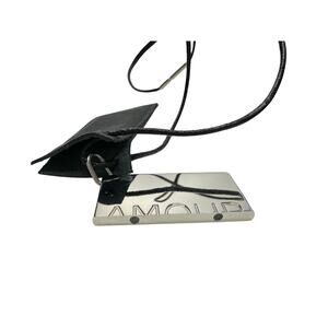 Hermes Leather Cord "AMOUR" (Top Only) Symbols Pendant